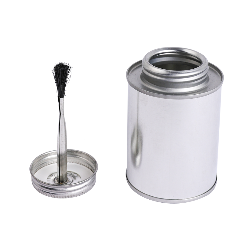 200ml/250ml螺紋罐圓形馬口鐵罐配塑料毛刷蓋用于補胎膠水 200ml/250ml螺紋罐圓形馬口鐵罐配塑料毛刷蓋用于補胎膠水